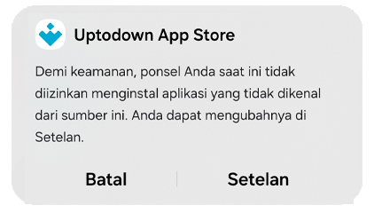 Aktifkan izin di aplikasi Rokokbet