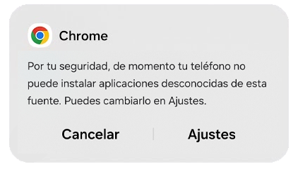 Activar orígenes desconocidos desde navegador web
